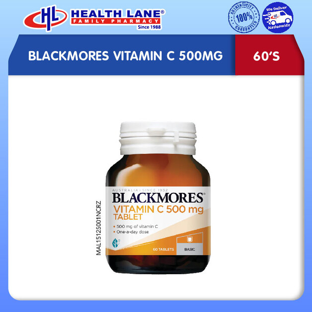 BLACKMORES VITAMIN C 500MG 60'S 